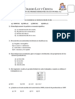 Evaluación de Economía con 10 preguntas