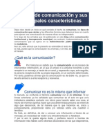 30 Tipos de Comunicación y Sus Principales Características