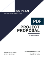 Black and White Modern Design Proposal Research Proposal