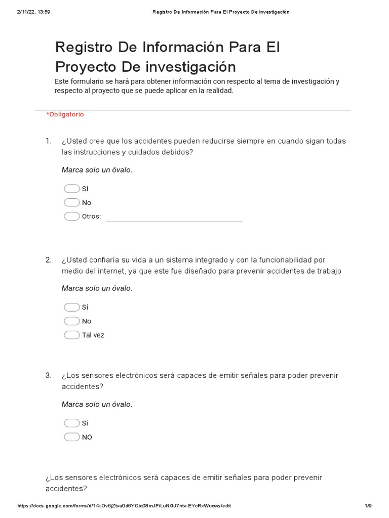 Registro para La Obtención de Camisetas - Formularios de Google | PDF ...