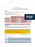 Pauta de Cotejo RECESO TEMPORAL