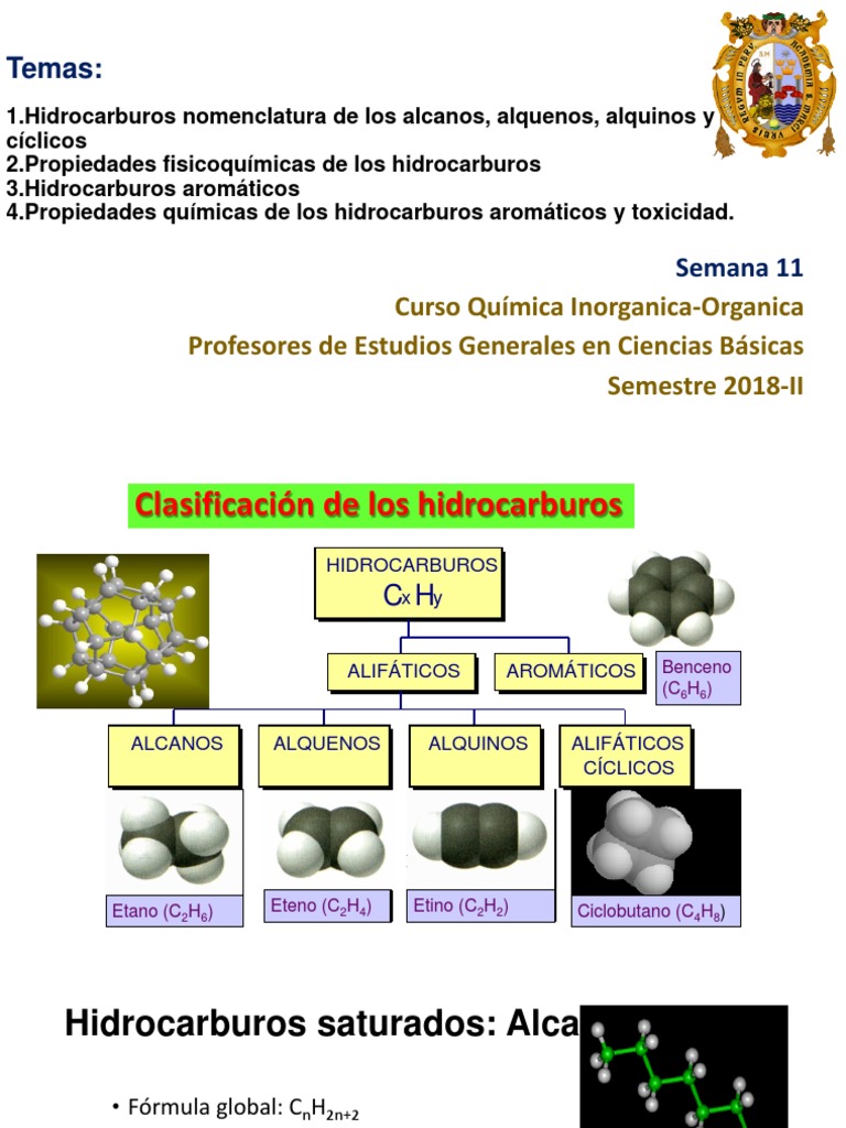 Semana 11 HIDROC | PDF | Alcano | Hidrocarburos