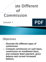 Types of Commission