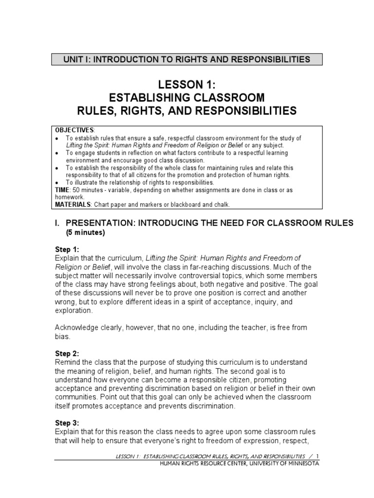 Lifting Lessons PDF Human Rights Free Will