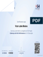 Liderança de Alta Performance: Certificamos Que