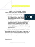 Elaboracion Del Producto Final.... Artículo de Opinión