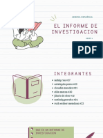 El Informe de Investigacion