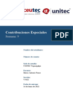 Contribuciones Especiales Tarea 9.1 - S9