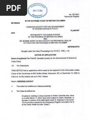 2022-06-03 - Plaintiff's Application for Certification (Redacted)