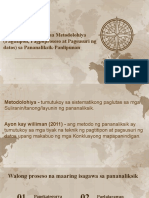 Aralin 11.: Batayang Kaalaman Sa Metodolohiya (Pagtitipon, Pagpoproseso at Pagsusuri NG Datos) Sa Pananaliksik-Panlipunan