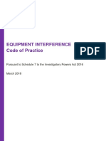 Equipment Interference Code of Practice