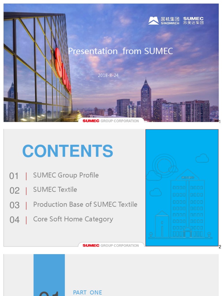 SUMEC Group Textile Overview 2018 | PDF | Mattress | Textiles