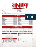 Trinity Core Character Sheet