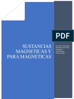 Sustancias ferromagnéticas, paramagnéticas y diamagnéticas