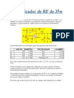 Amplificador de RF de 35w