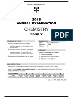 2018 Form 5 Chemistry Annual Exam