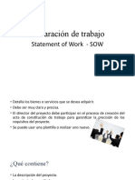 2.2 Declaración de Trabajo EDT