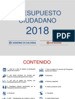 Presupuesto General Nacion 2018