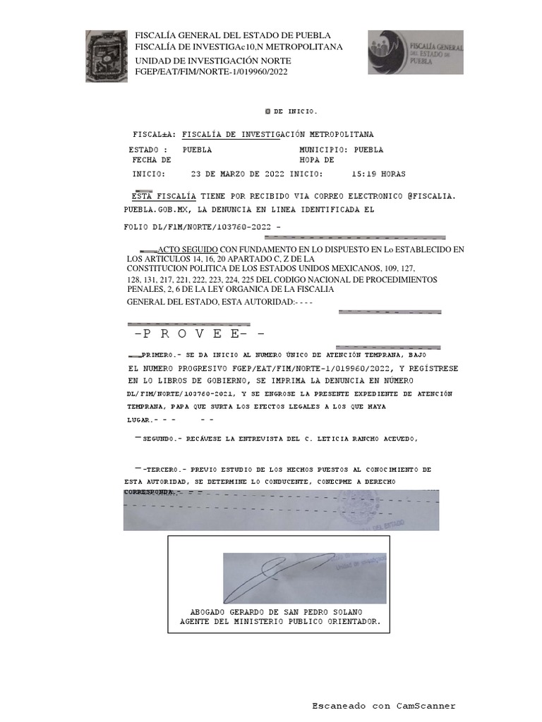 Denuncia Robo | PDF | Queja | Derecho penal