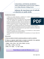 Ejercios y Tutoriales de Balanceo en Medio Ácido EM