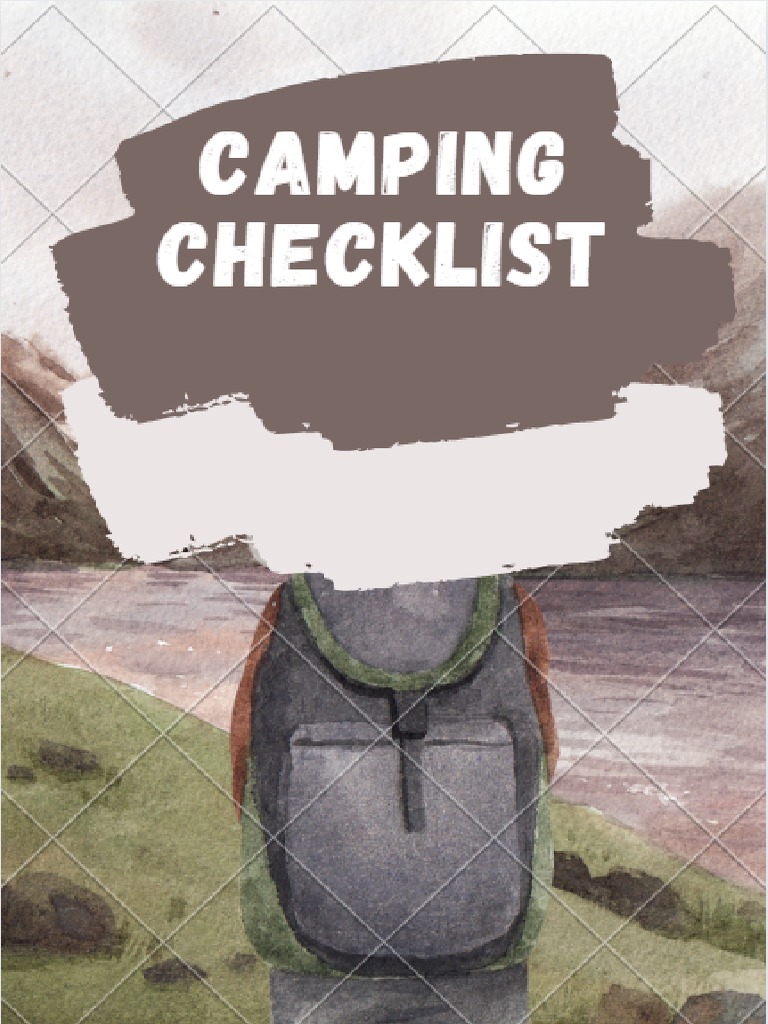 Checklist Camping Pdf