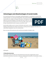 Advantages and Disadvantages of Social Media