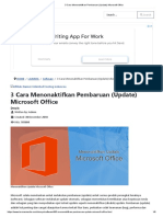 3 Cara Menonaktifkan Pembaruan (Update) Microsoft Office