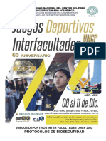 Manual de Bioseguridad Juegos Deportivos Inter Facultades Uncp 2022