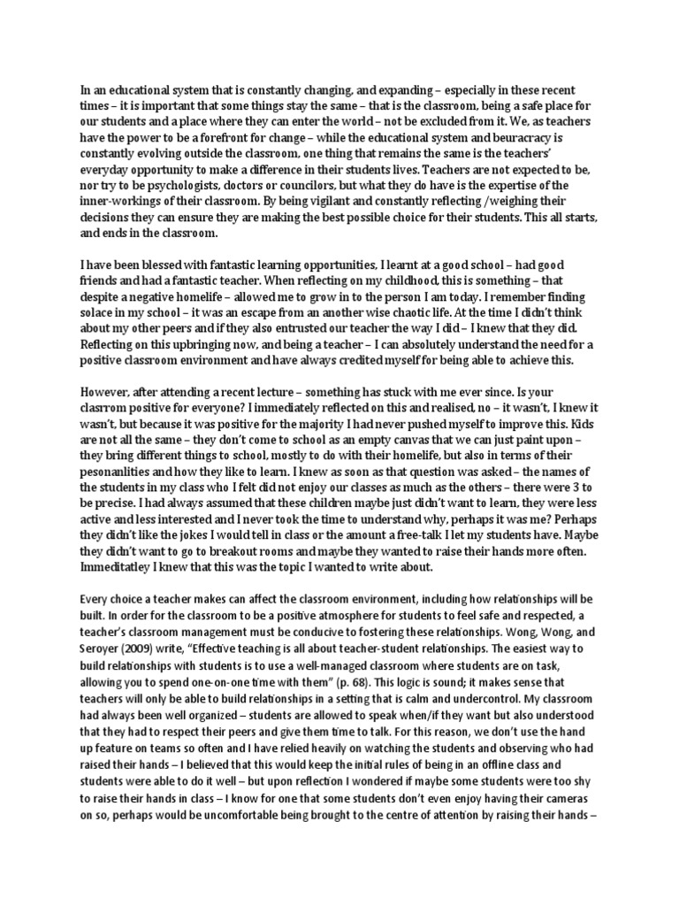 In An Educational System That Is Constantly Changing PDF Classroom