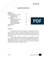 Logic - MODULE 5 REASONING AND SYLLOGISM