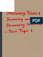 Stationary Points and Increasing Decreasing PP1