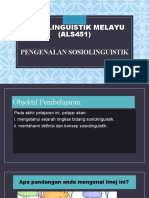 Tajuk 1 Pengenalan Sosiolinguistik