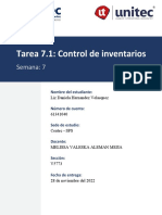 Tarea 7.1 - Control de Inventarios - Liz Hernandez 61341040