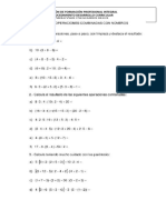 Ejercicios de Operaciones Con Numeros Racionales