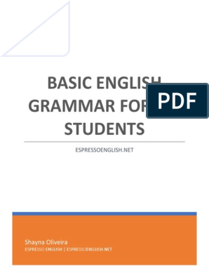 Basic English Grammar From Espresso English, PDF, English Grammar
