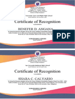 Certificate of Recognition Career Guidance