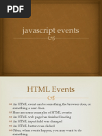 Javascript Events