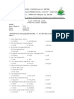 SDIT Al-Pancory Ujian Semester IPA Kelas 1