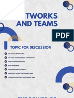 Networks and Teams