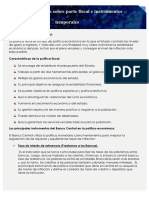 Resumen de Politicas Economicas, Sobre La Parte Fiscal e Instrumentos Temporales