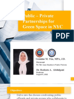 PA708 Gen Uko Report - PPP For Green Space in NYC