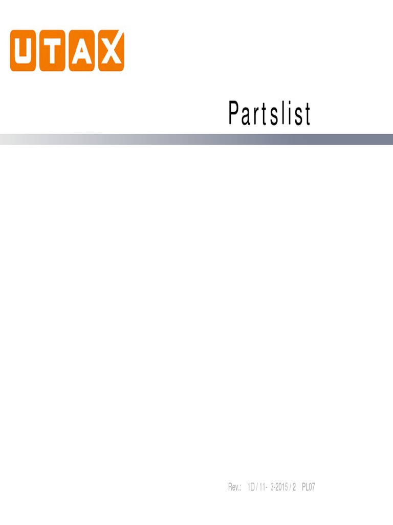 Parts List Lp3335 P 3521dn Eng Rev21d Pdf Manufactured