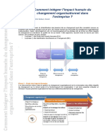 Comment Intégrer Limpact Humain Du Changement Organisationnel Dans Lentreprise