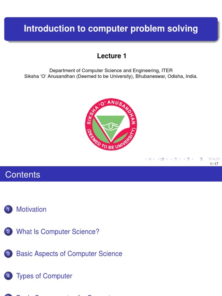 L1 PDF Input/Output Computer Science