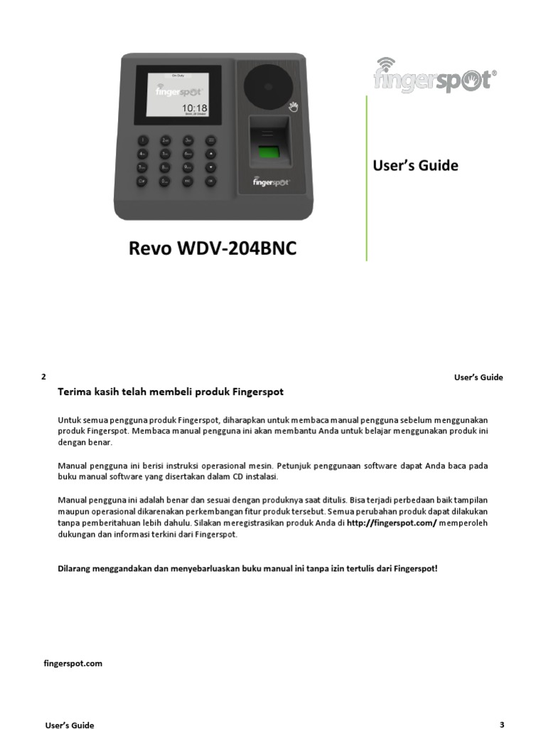 Panduan Penggunaan Revo WDV-204BNC | PDF