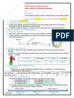 Les Solutions Acides Et Basiques Resume de Cours 1