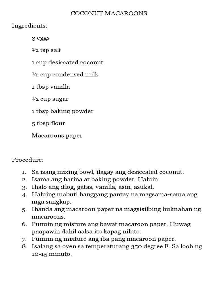 Bake Recipes | PDF