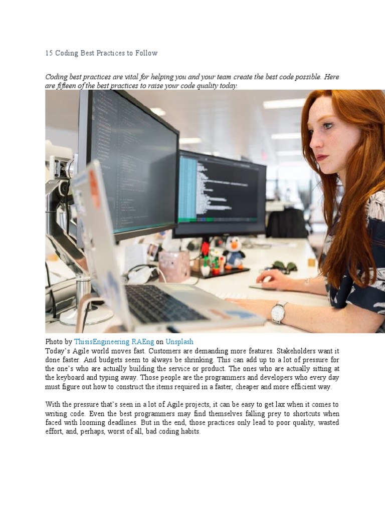 Essential Coding Best Practices 2023 | PDF | Source Code | Version Control