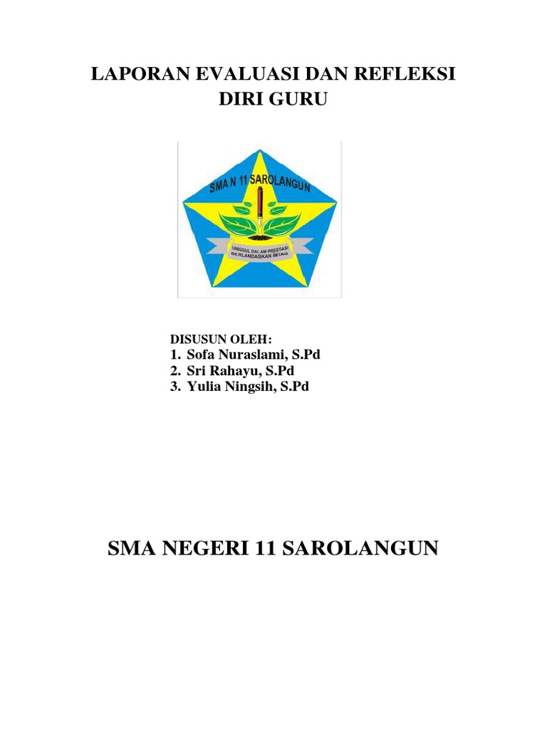 20.a Laporan Evaluasi Dan Refleksi Diri Guru | PDF