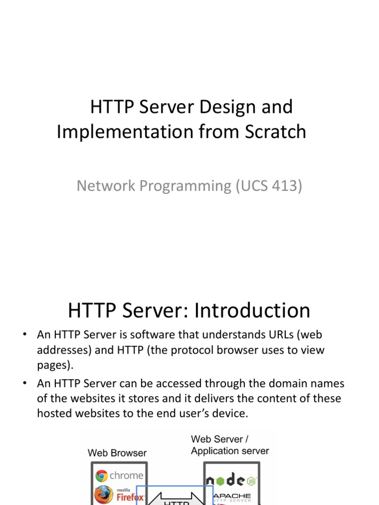 7 - 4 HTTPServer | PDF | Hypertext Transfer Protocol | Networking